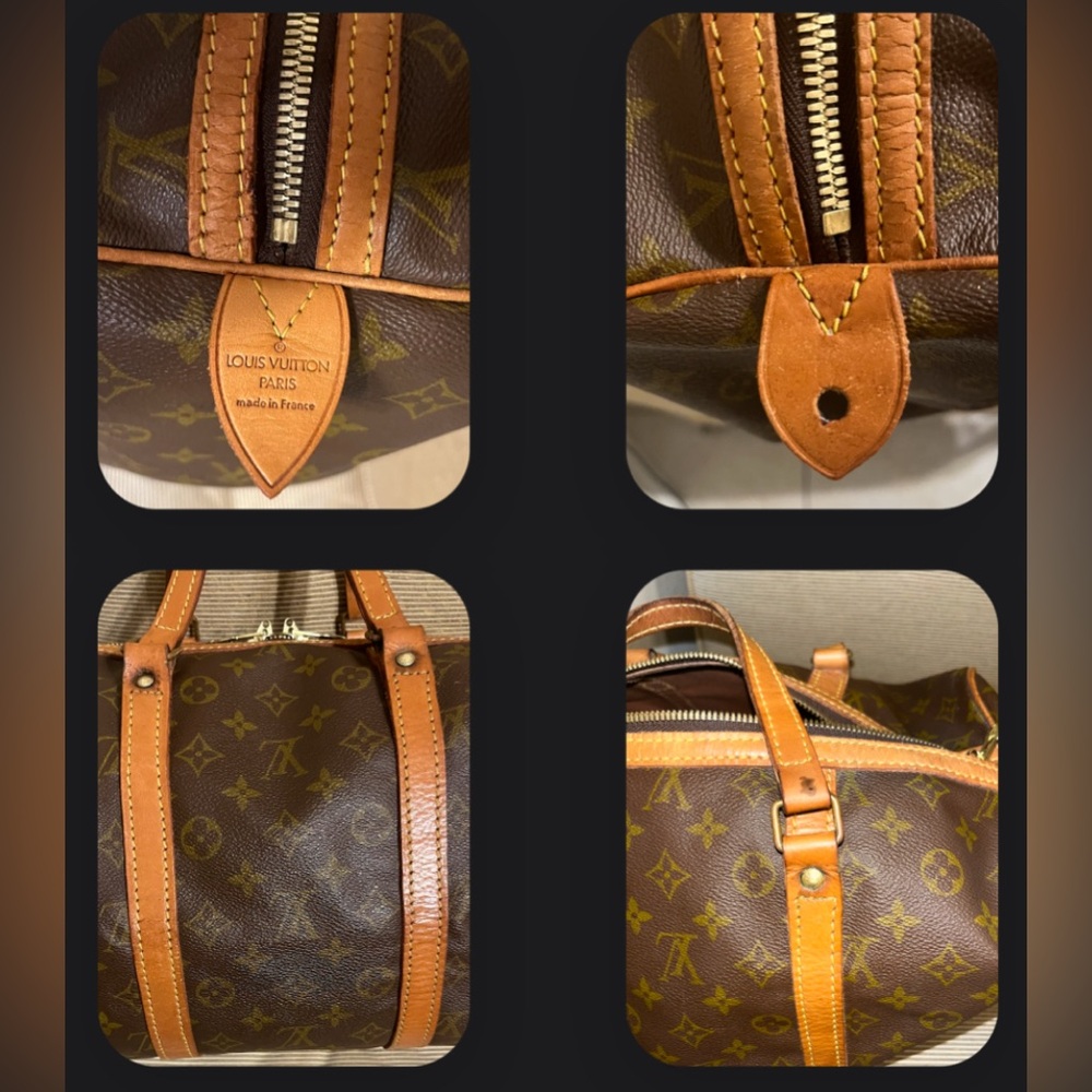 💯Authentic Louis Vuitton VINTAGE Monogram Sac Souple 35 Travel Bag - Picture 14 of 17